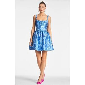 Sachin + Babi Cora Floral Mini Dress Size 14 NWT Mediterranean Blooms Party